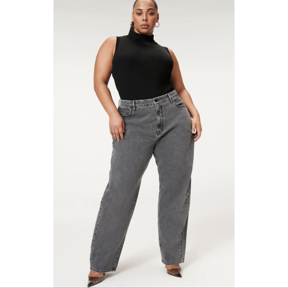 Good American Good 90s high waist relaxed Jeans Sz 14/32 14 32 NWT